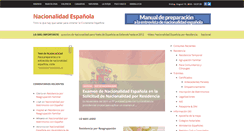 Desktop Screenshot of nacionalidadespanola.com
