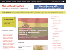 Tablet Screenshot of nacionalidadespanola.com